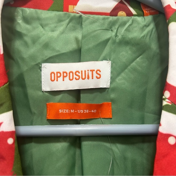 Opposuits Men's Christmas Holiday Print Suit Jacket M - Picture 8 of 9